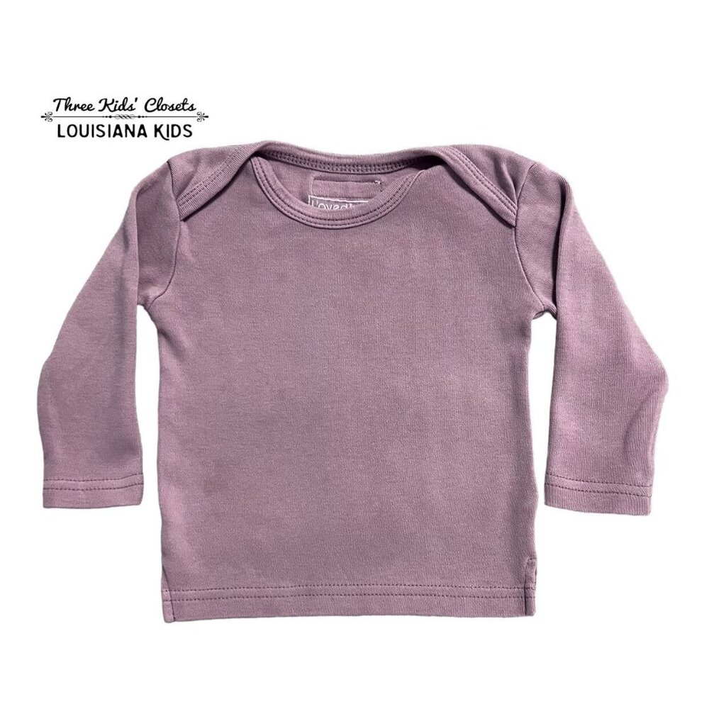 L'ovedbaby 6-9m Lilac Lap Neck Shirt